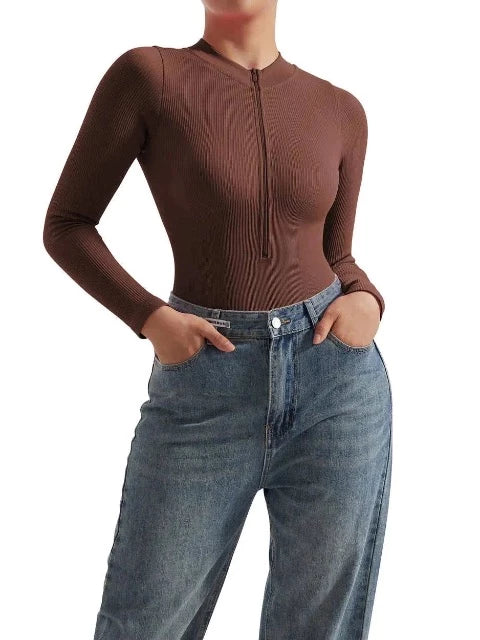 Serena - Elegant Long Sleeve Bodysuit